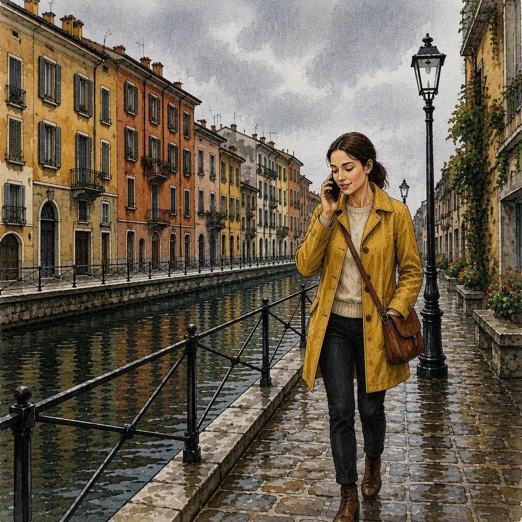 Der im Naviglio verlorene Schlüssel — A1 Daily Life Italienische Geschichte