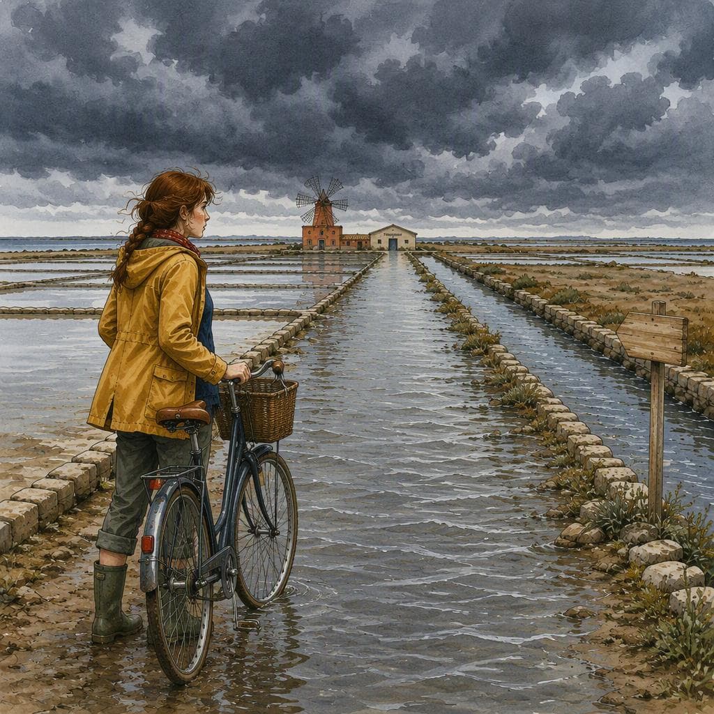 La Marea che Chiuse la Via delle Saline — A2 Nature & Adventure Italian story