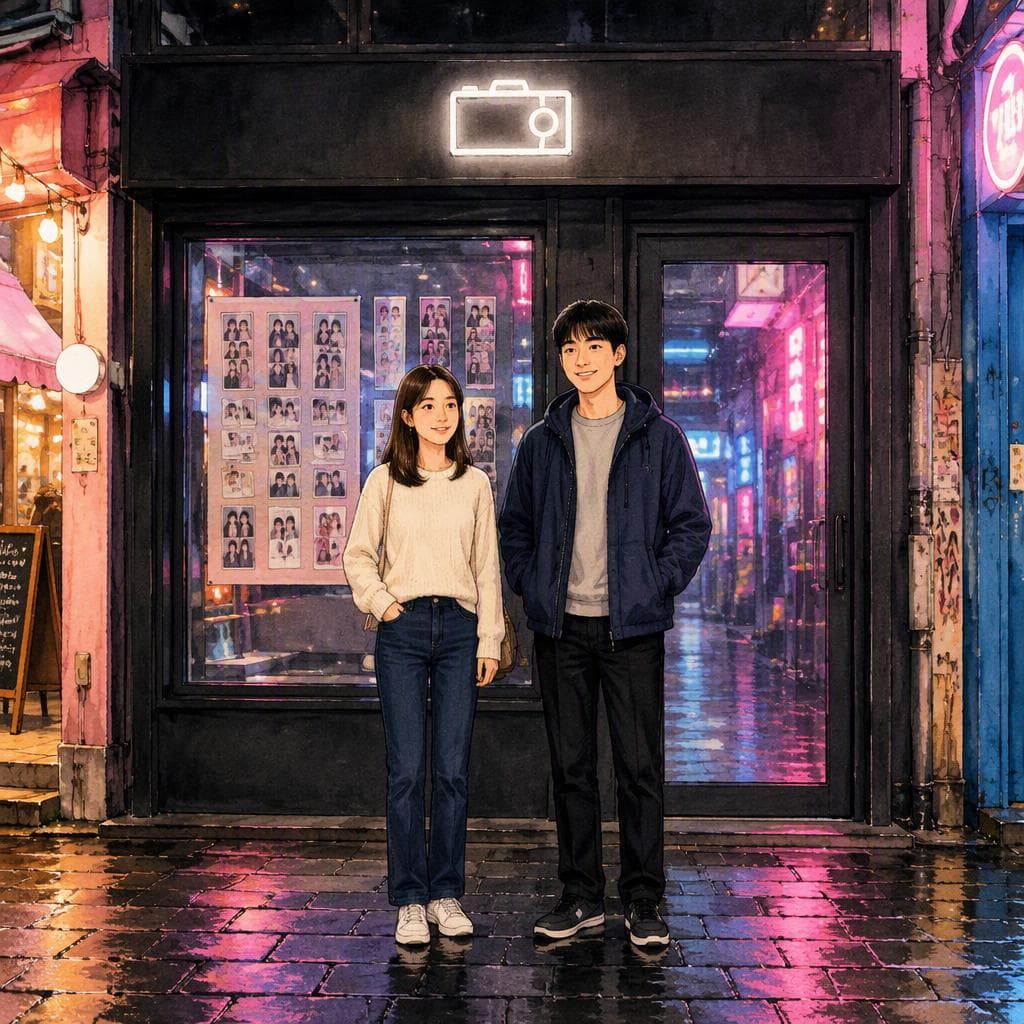 홍대 무인 사진관에서 한 장 더 나온 사진 — A1 Mystery Korean story