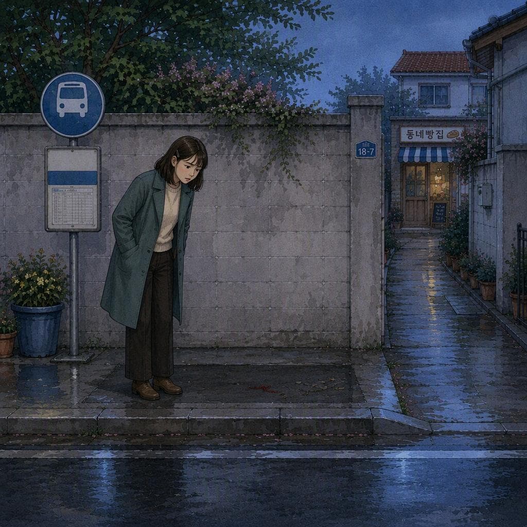 첫차가 오기 전에 사라진 버스 정류장 의자 — A2 Mystery Korean story
