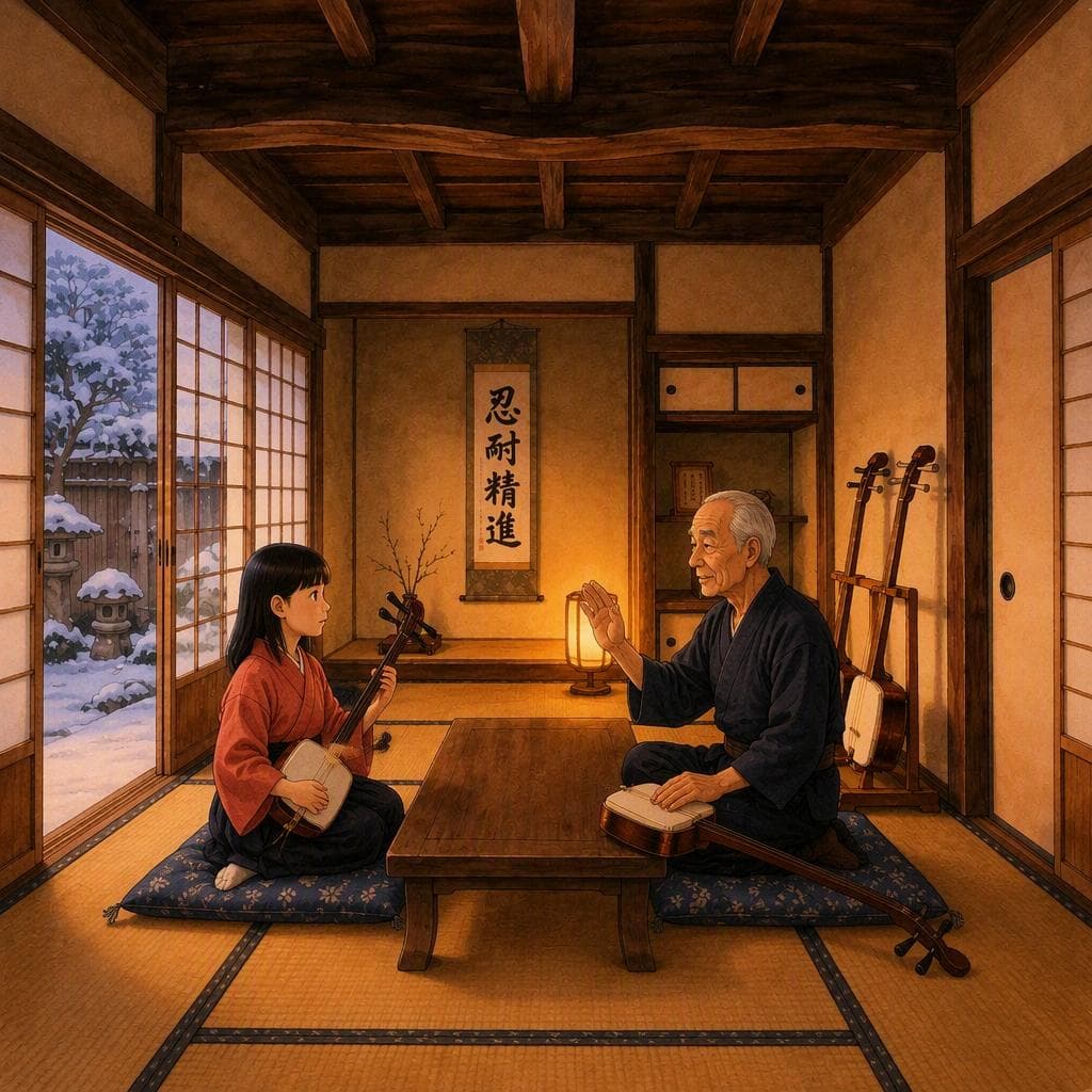 津軽三味線の三本目の糸が切れた夜 — A2 Music & Arts história japonesa