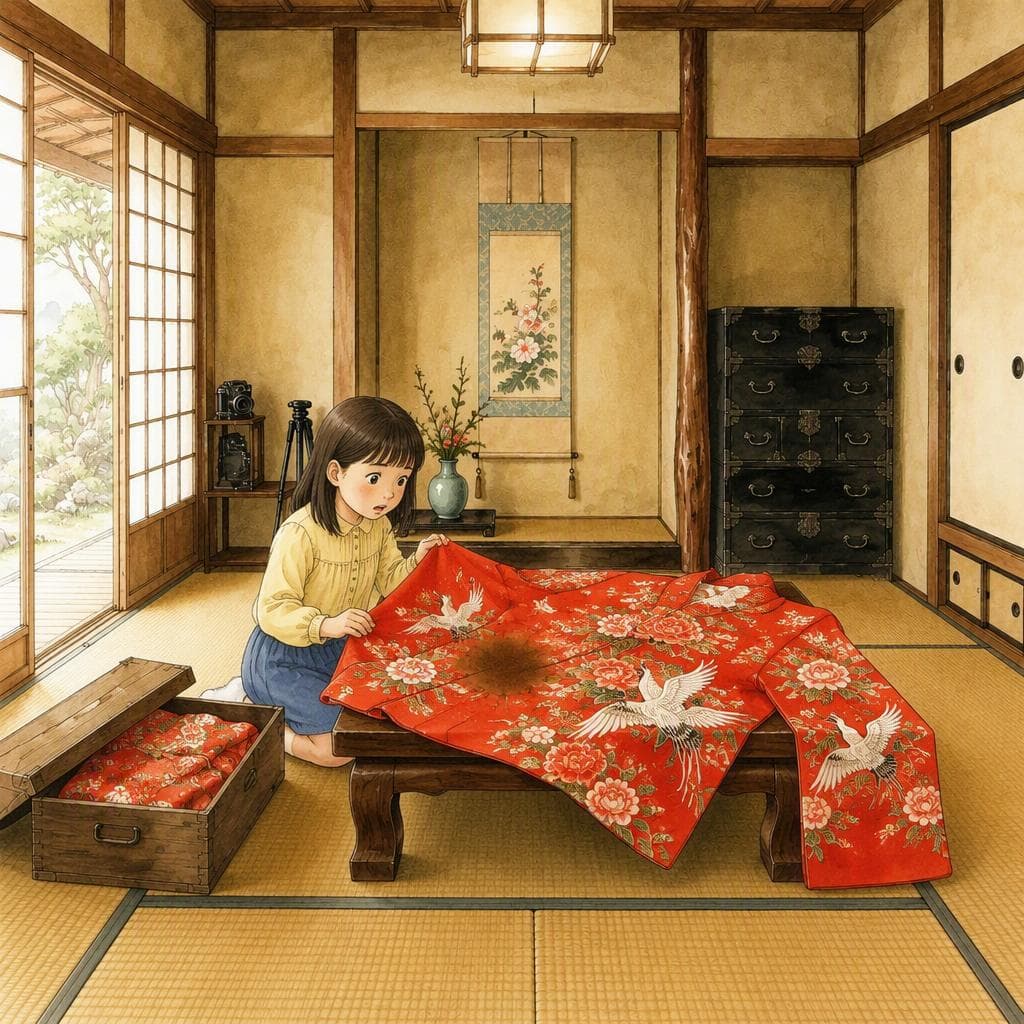 祖母が返さなかった赤い振袖 — A1 Relationships & Drama japansk berättelse