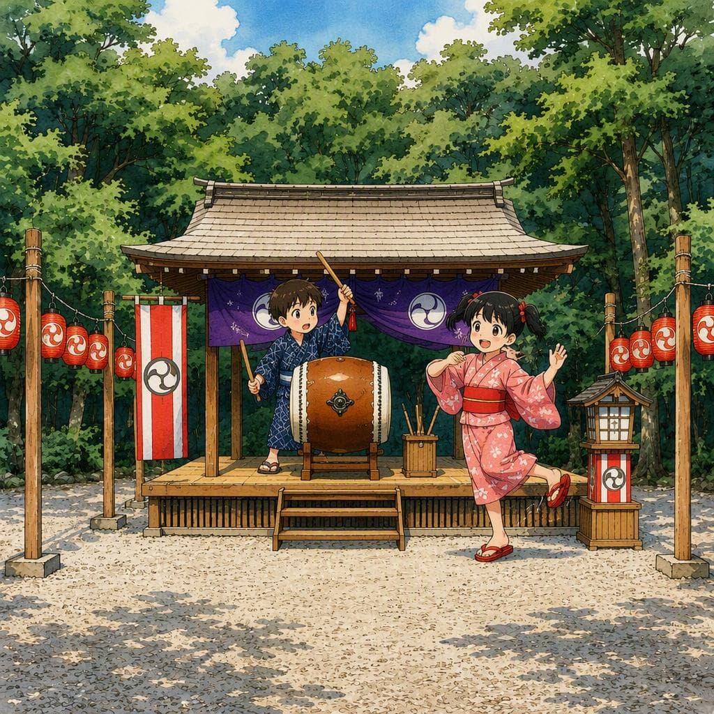 祭りの太鼓を一度だけ打たなかった少年 — A1 Music & Arts história japonesa