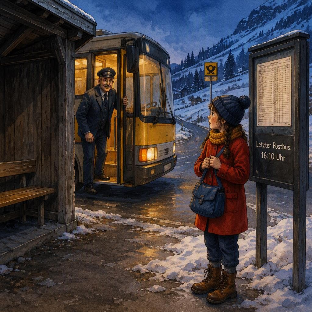 L'ultimo autobus postale prima della neve sull'Arlberg — A1 Nature & Adventure storia tedesca