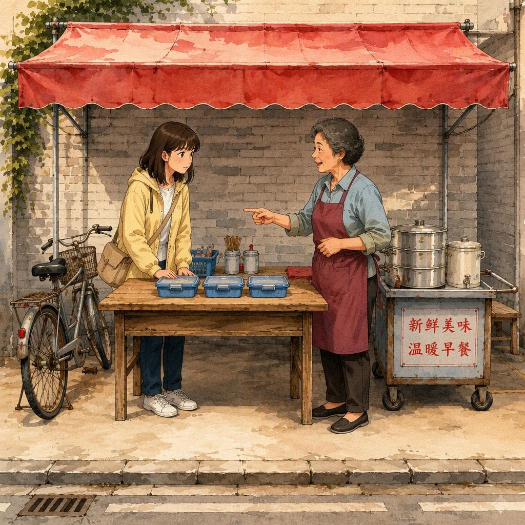 消失在早餐摊的第三只饭盒 — A1 Mystery histoire chinoise