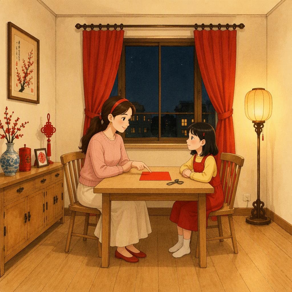 Le caractère « 喜 » découvert après avoir mal découpé une décoration de fenêtre — A1 Relationships & Drama histoire chinoise