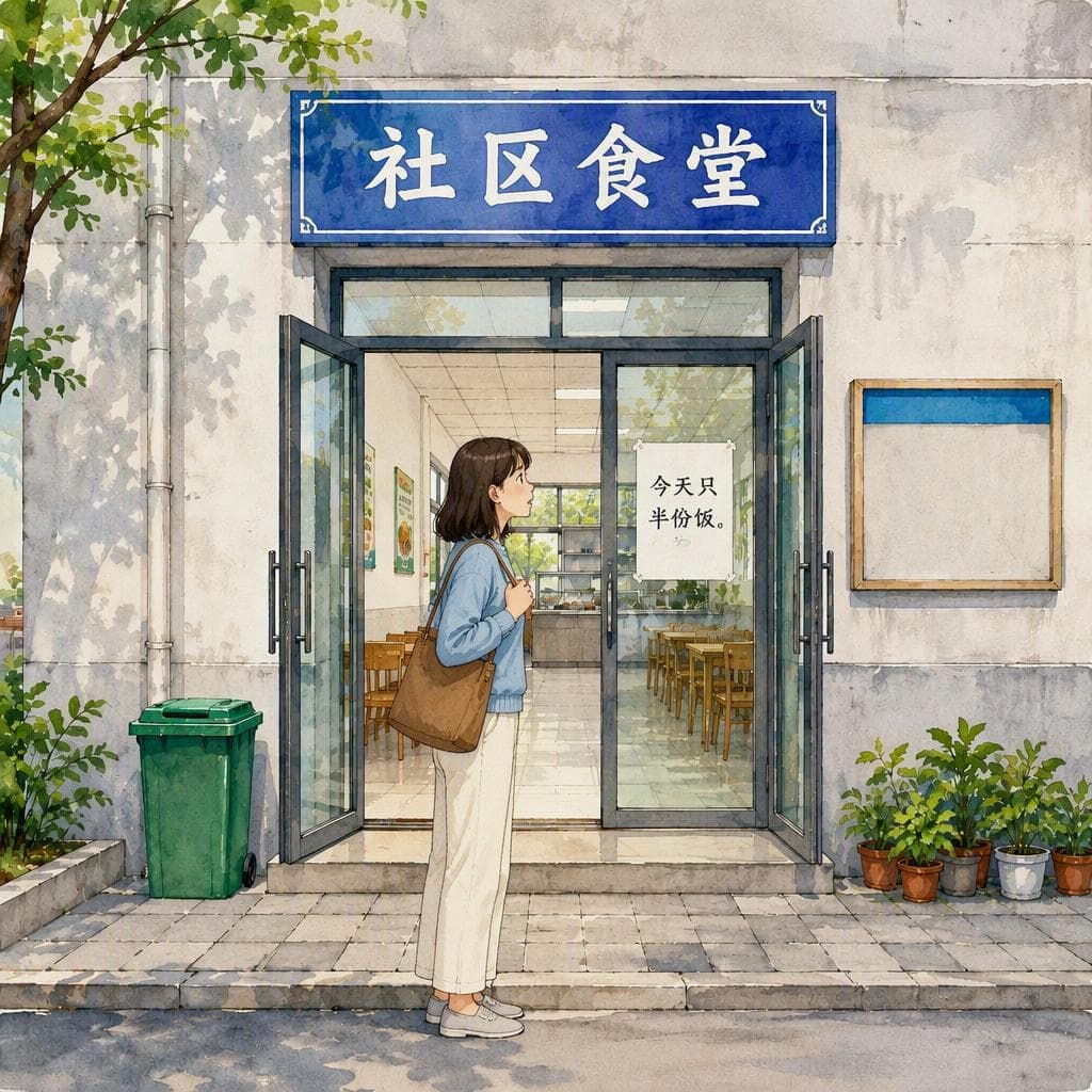 社区食堂只卖半份饭的星期三 — A2 Daily Life histoire chinoise