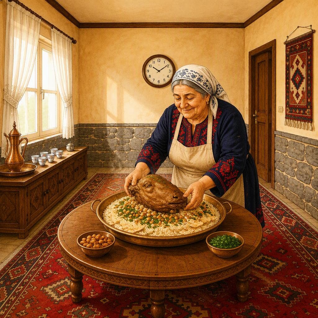 لمن تُترك أول لقمة من المنسف؟ — A2 Food & Cuisine アラビア語物語