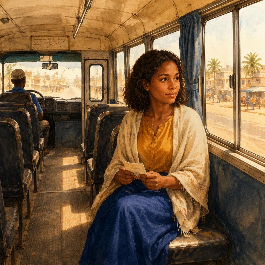 الحافلة التي توقفت عند شجرة التبلدي — A1 histoire arabe Culture & Travel