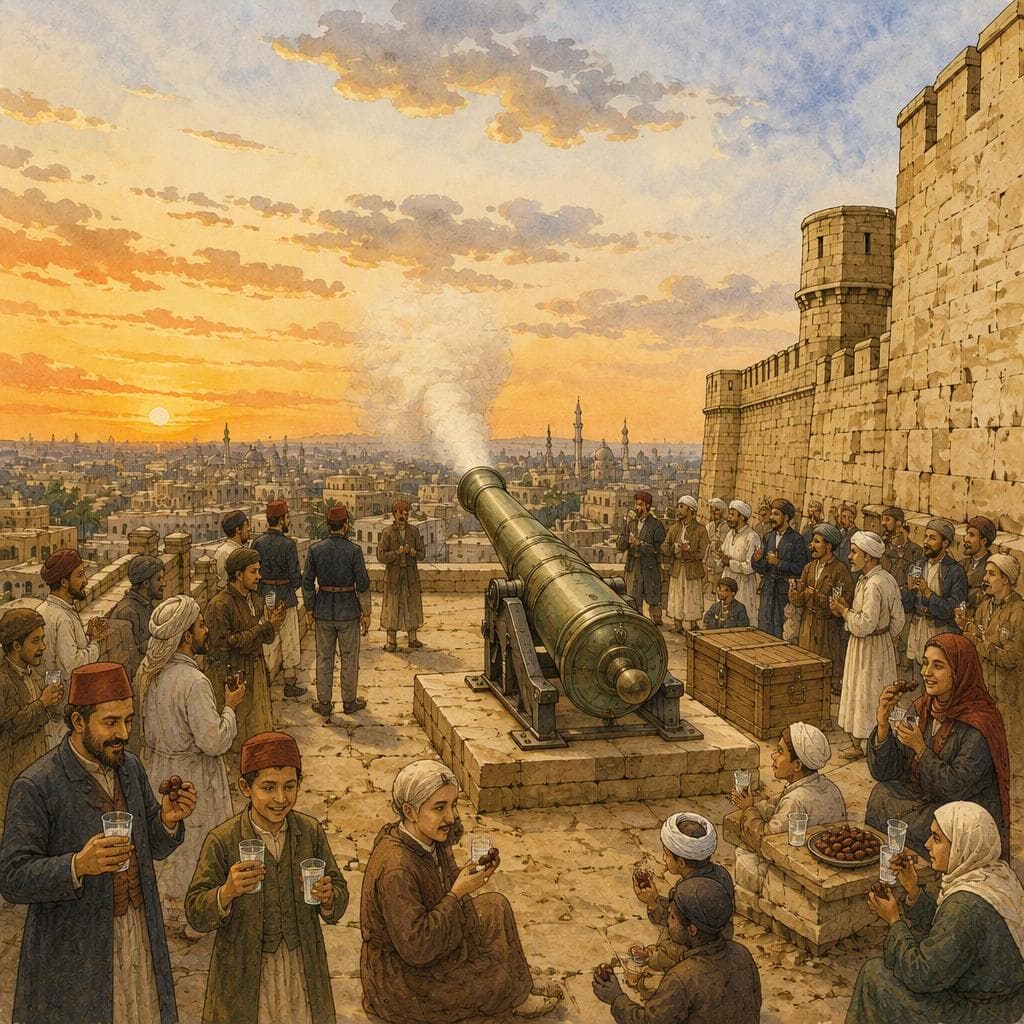 الساعة التي غيّرت موعد مدفع الإفطار — A1 histoire arabe History