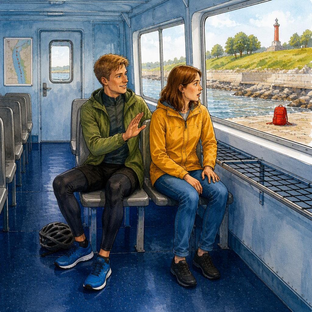 Паром на Куршскую косу ушёл без рюкзака — A1 Culture & Travel ロシア語物語