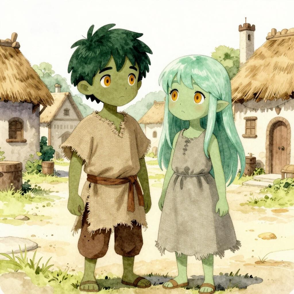 The Mystery of the Green Children — A0 English story for learners