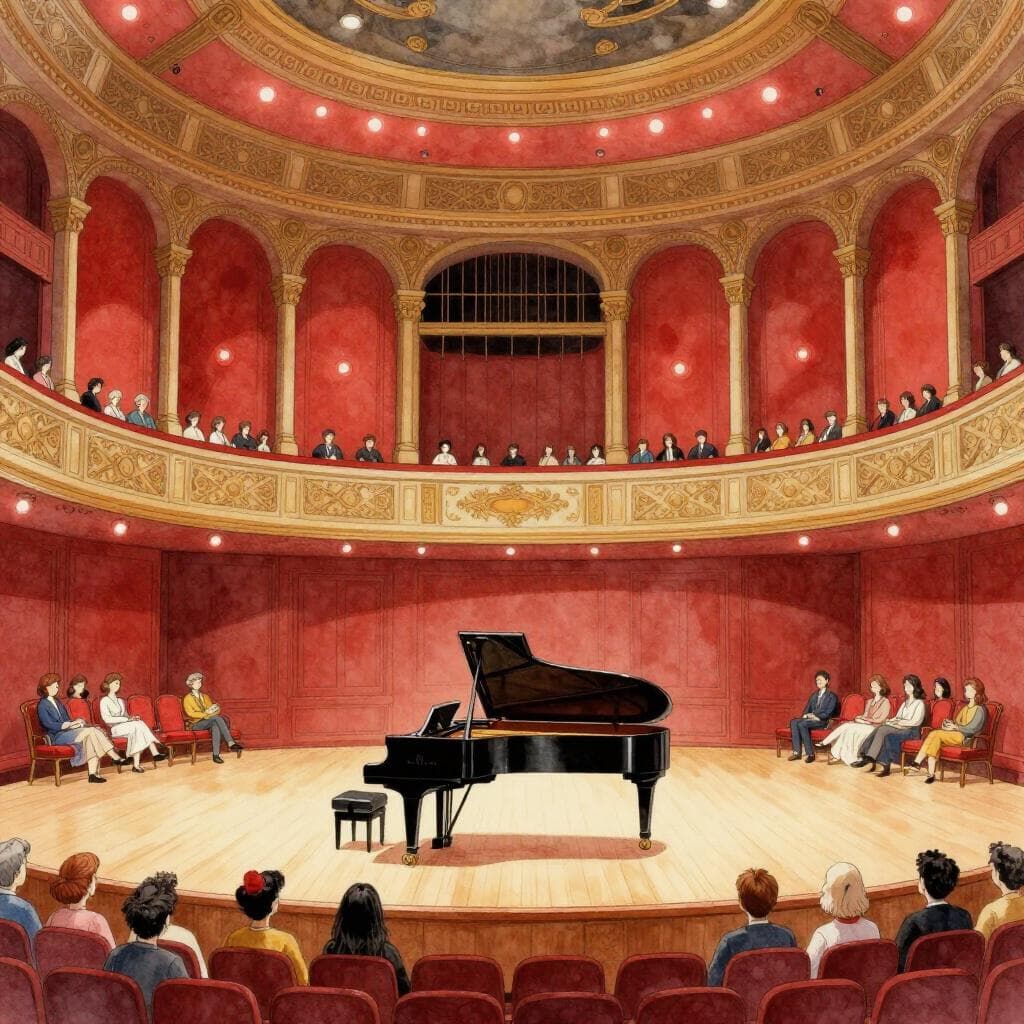 The Ghost of the Empty Seat at the Royal Albert Hall — A0 English story for learners