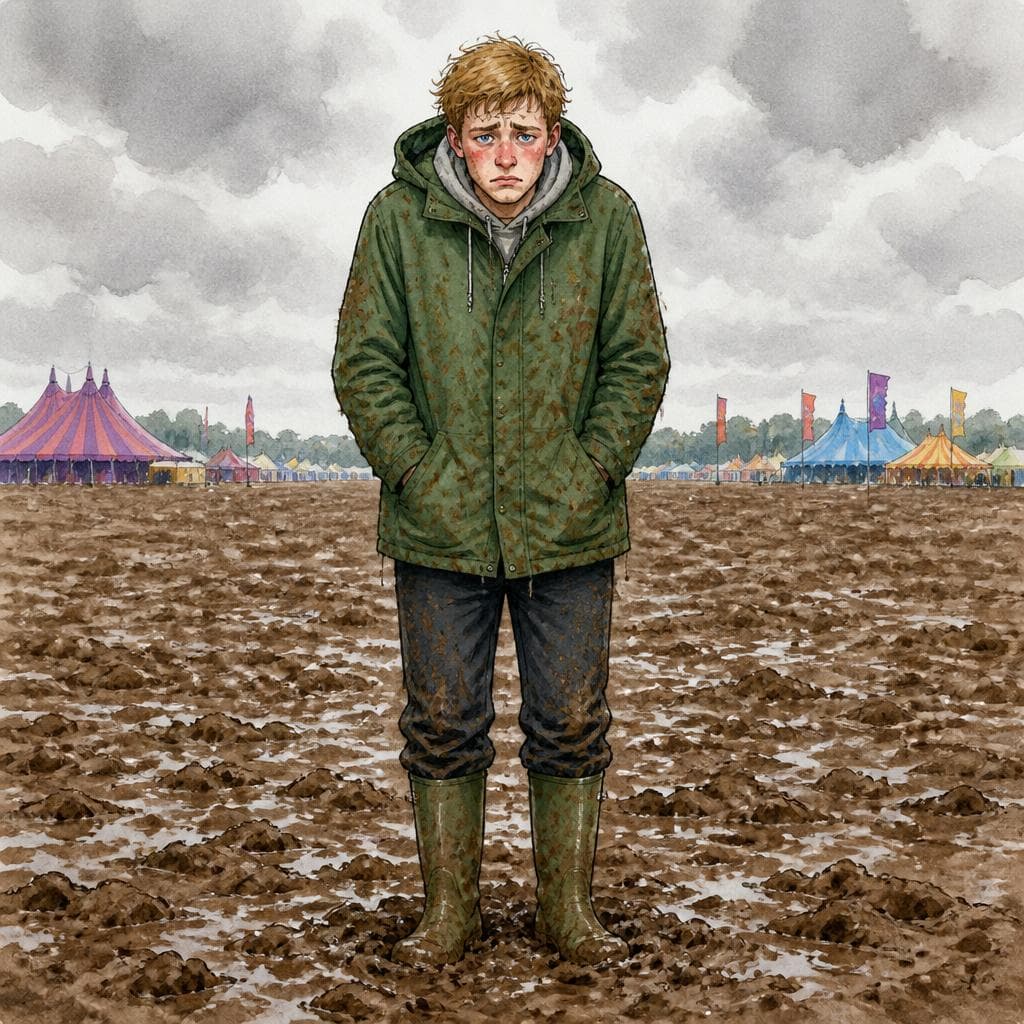 The Last Ticket for the Glastonbury Mud — A1 Music & Arts English story