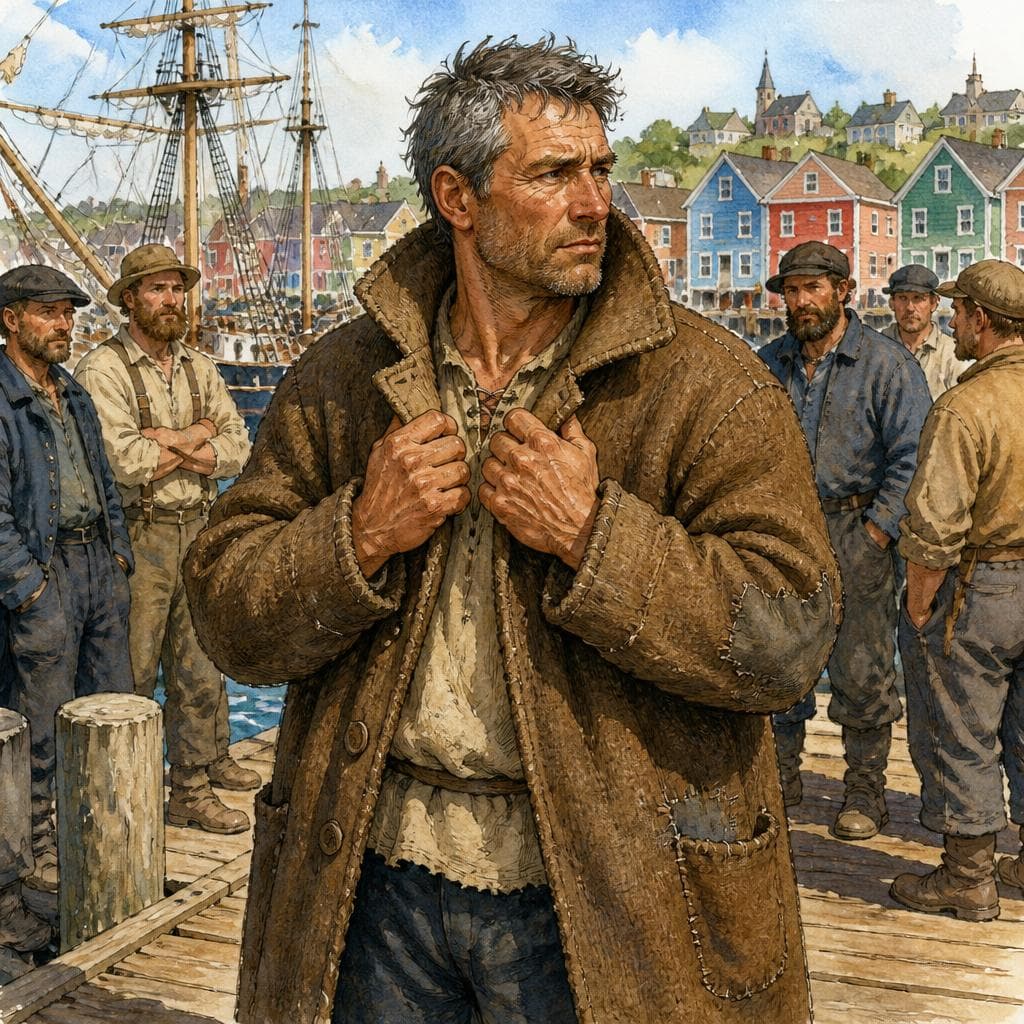 The Smuggler's Map Stitched into the Fisherman's Coat