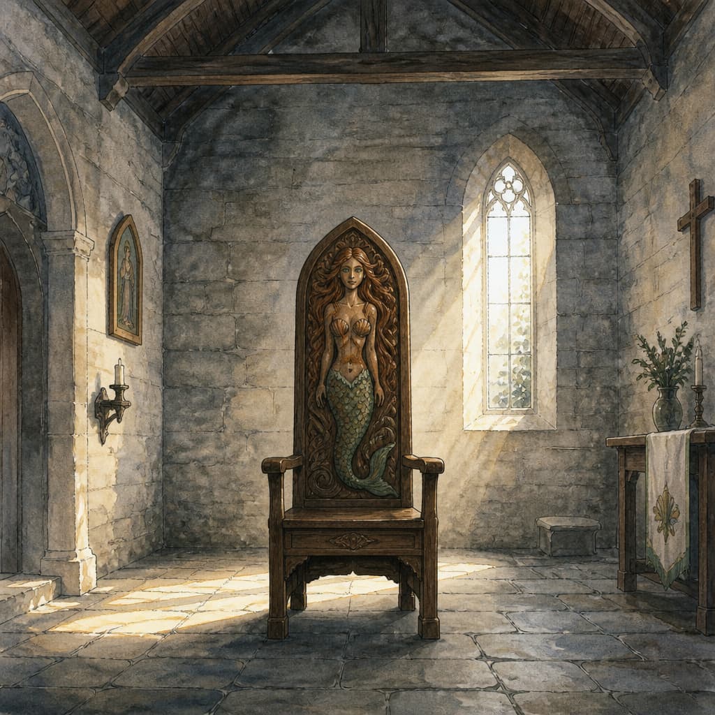 The Mermaid's Chair in the Old Church