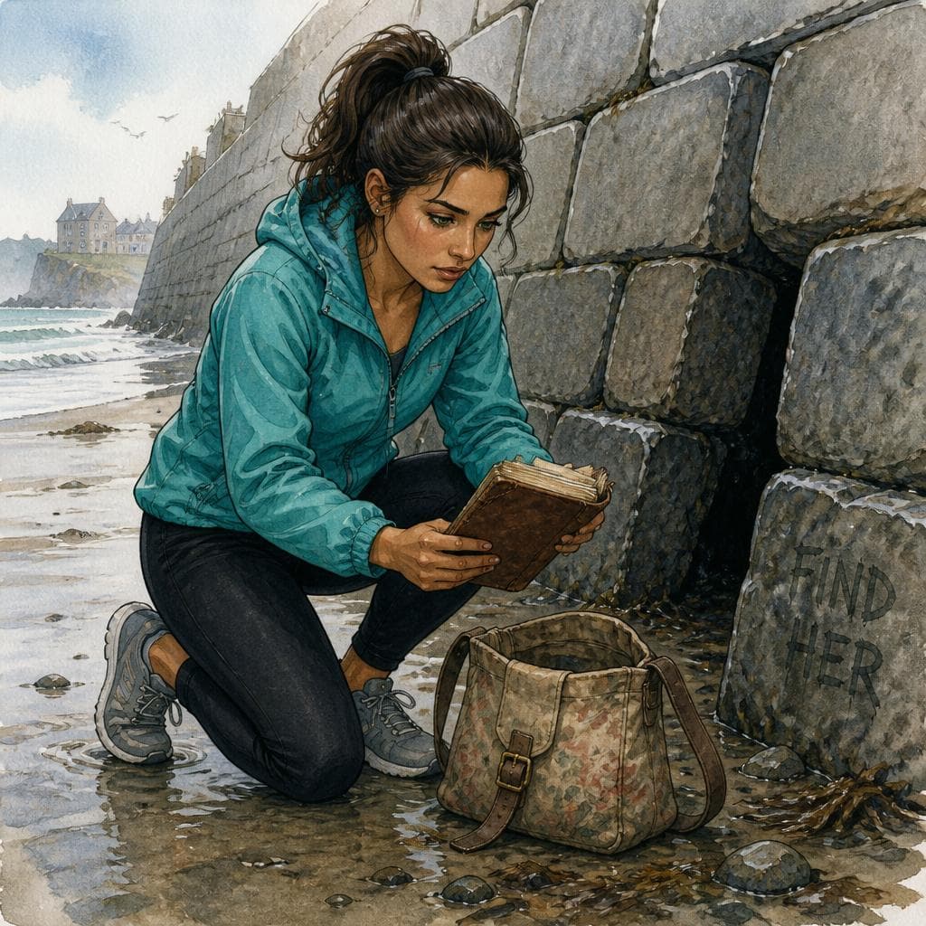 The Footprints That Stopped at the Sea Wall — A1 Mystery & Crime English story