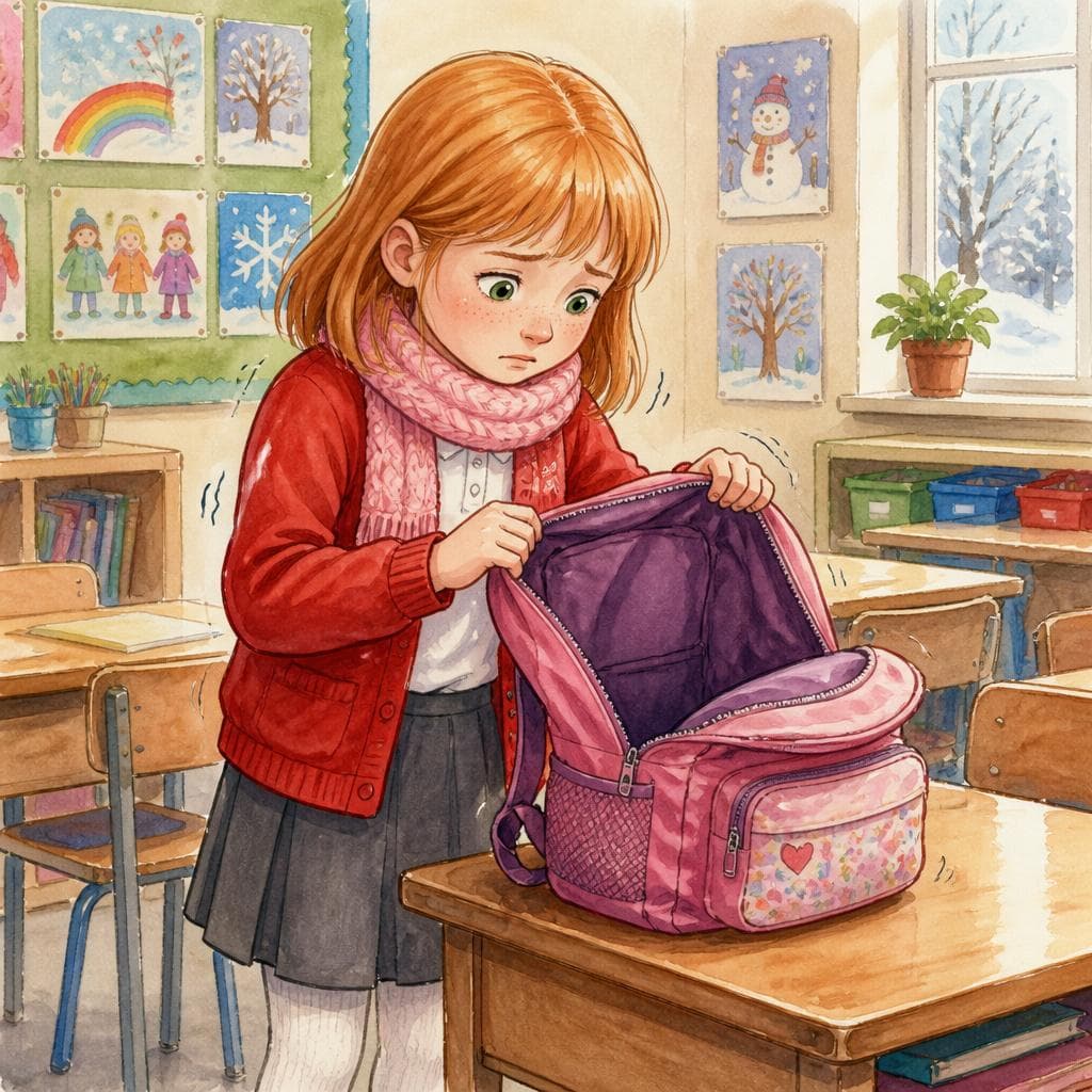 The Wrong Coat Taken from the School Lost Property — A1 Daily Life English story