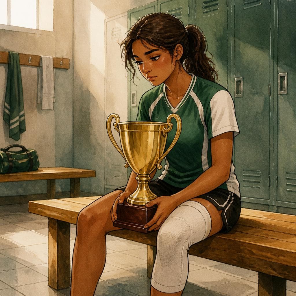 The Trophy Left in the Changing Room After the Final — A1 Sports English story