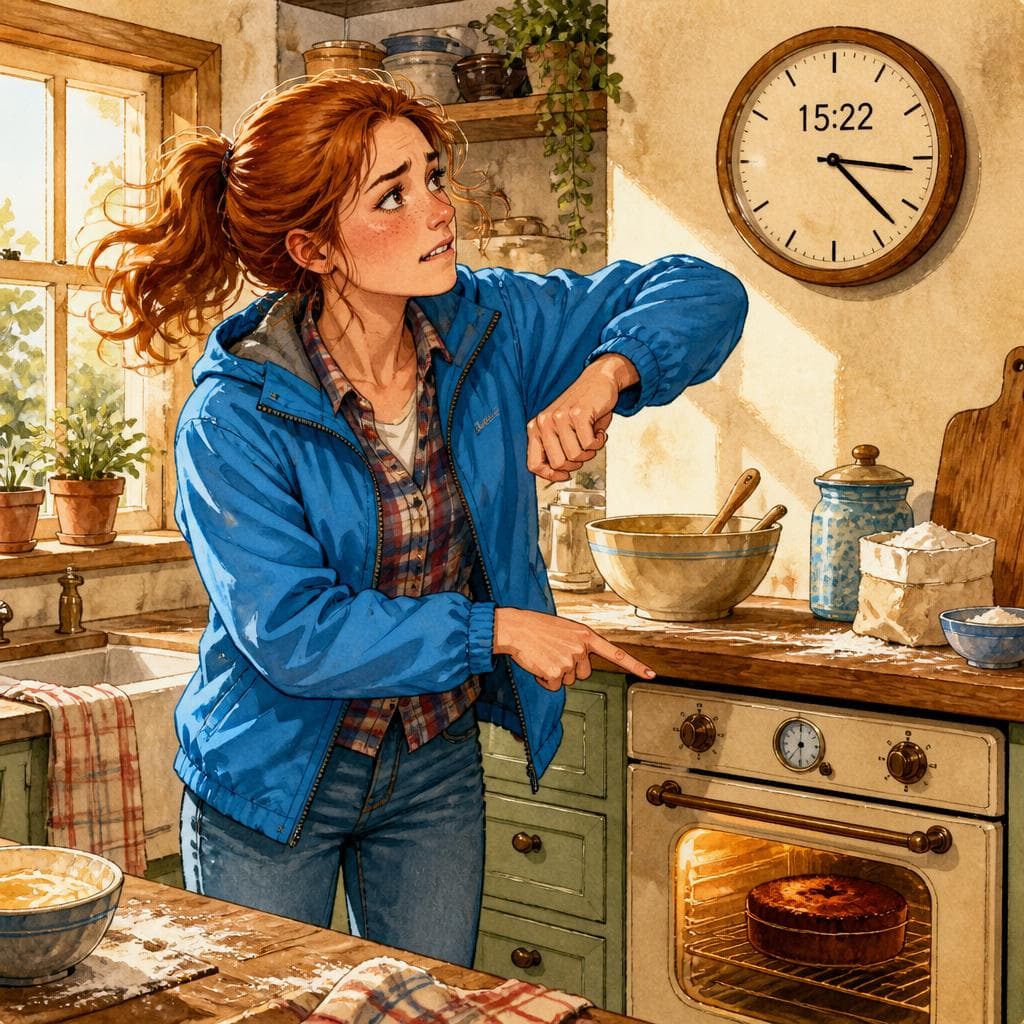 Der Kuchen, der zu spät kam — A1 German story for learners