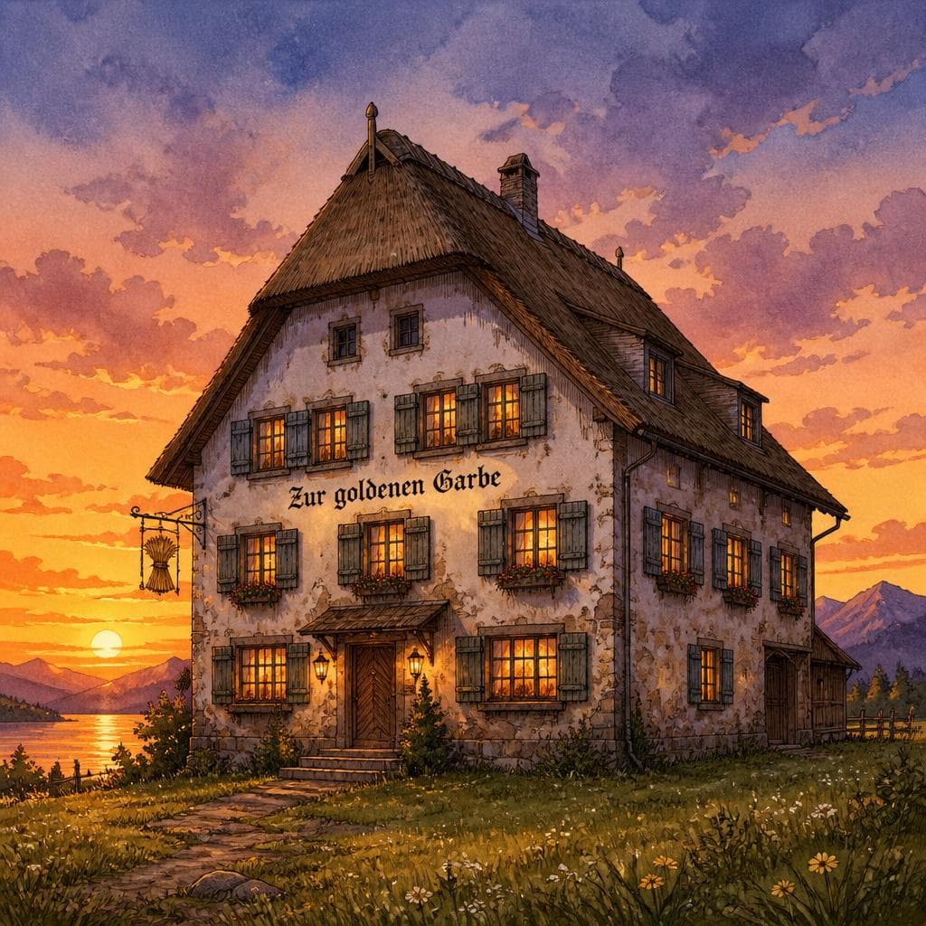 Das Wirtshaus am Bodensee, das nur am Vorabend des Erntedankfests öffnet — B1 Culture & Travel German story