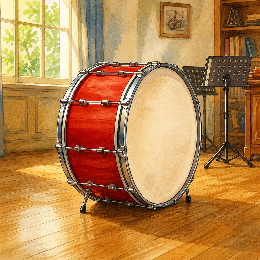 Die Trommel, die allein spielt — A0 German story for learners