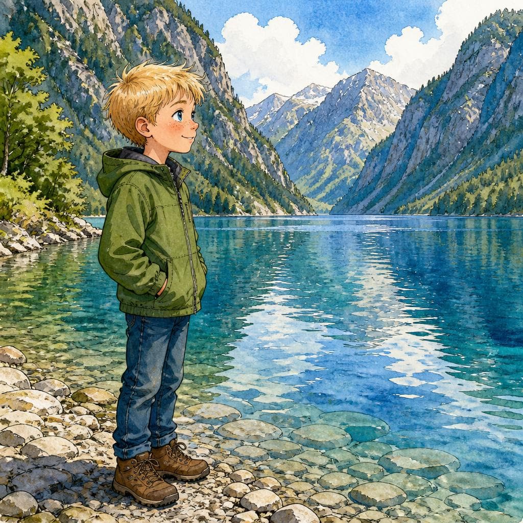 Die Wasserfrau vom Königssee, die nur Fragen beantwortet — A0 German story for learners