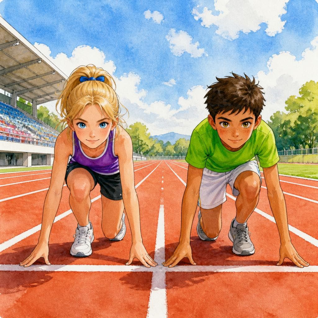 Der Startschuss, der zweimal fiel — A0 German story for learners