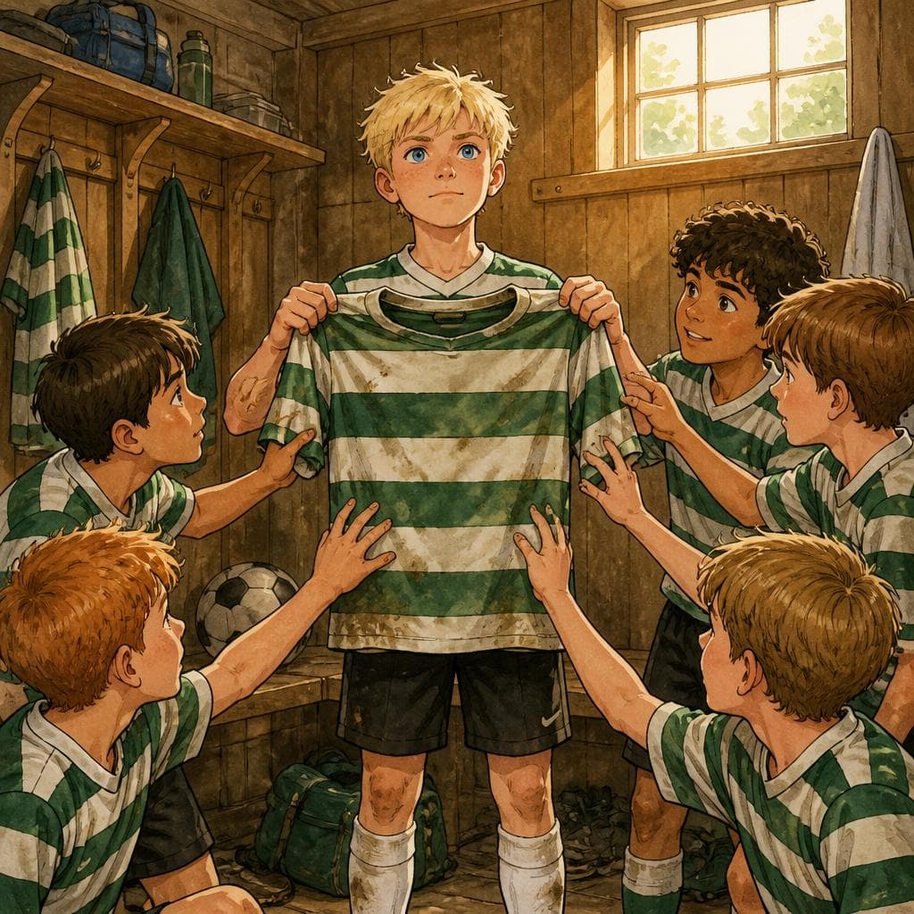 Das Trikot, das die Mannschaft nie wusch — A1 German story for learners