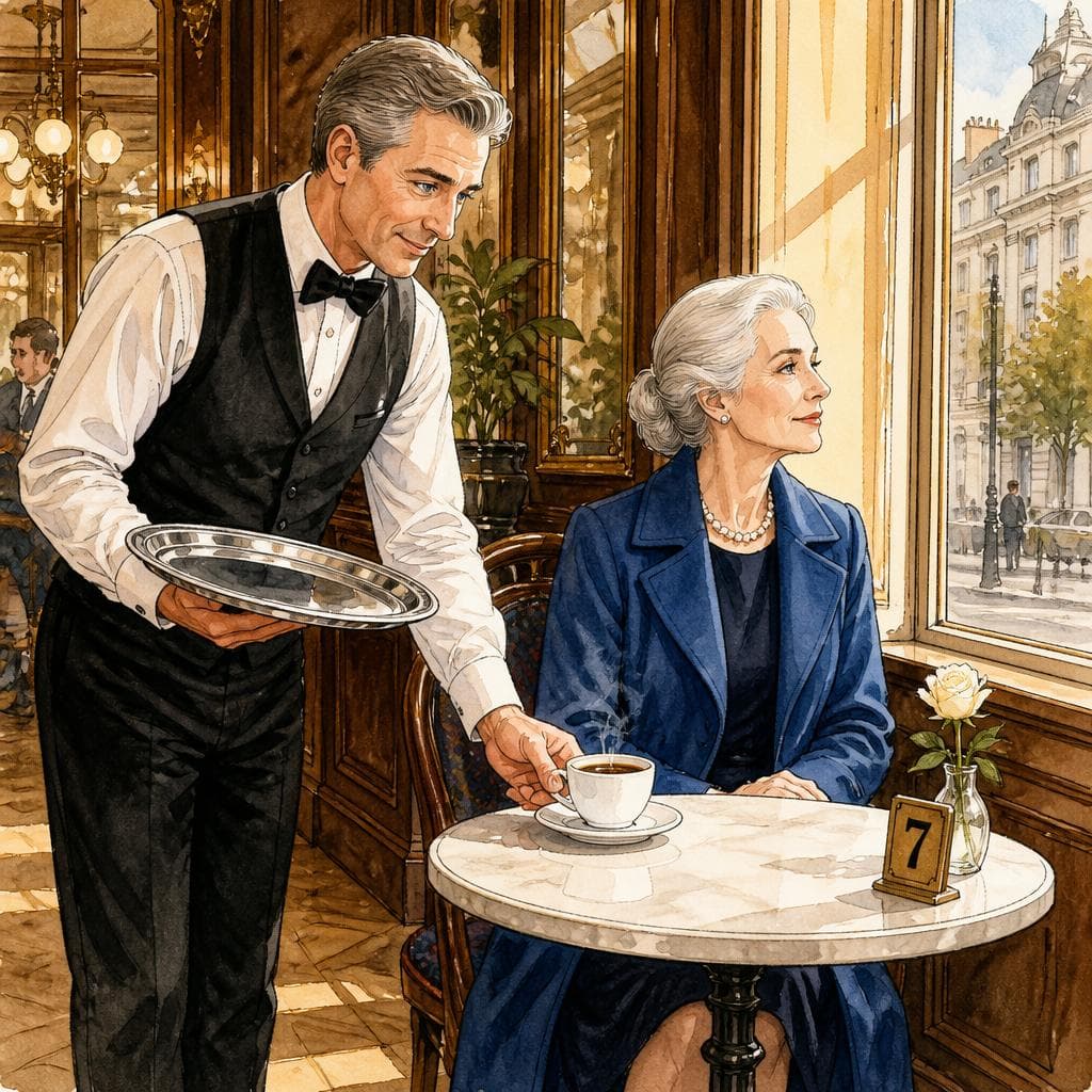 Die Frau, die jeden Dienstag denselben Tisch im Café Landtmann bestellte — A1 Daily Life German story