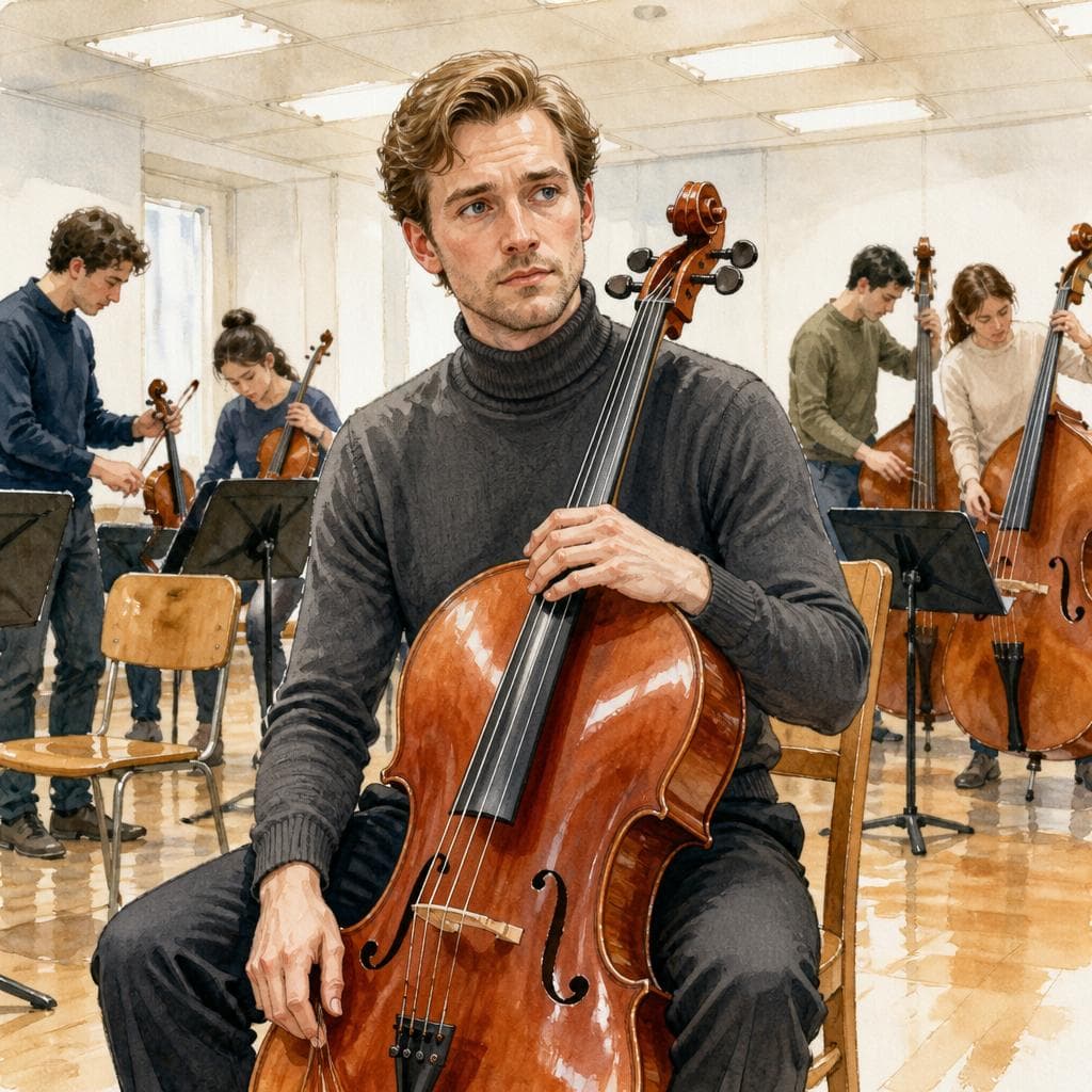 Die Probe, nach der der Cellist seinen Bogen schweigend einpackte — B1 Music & Arts German story