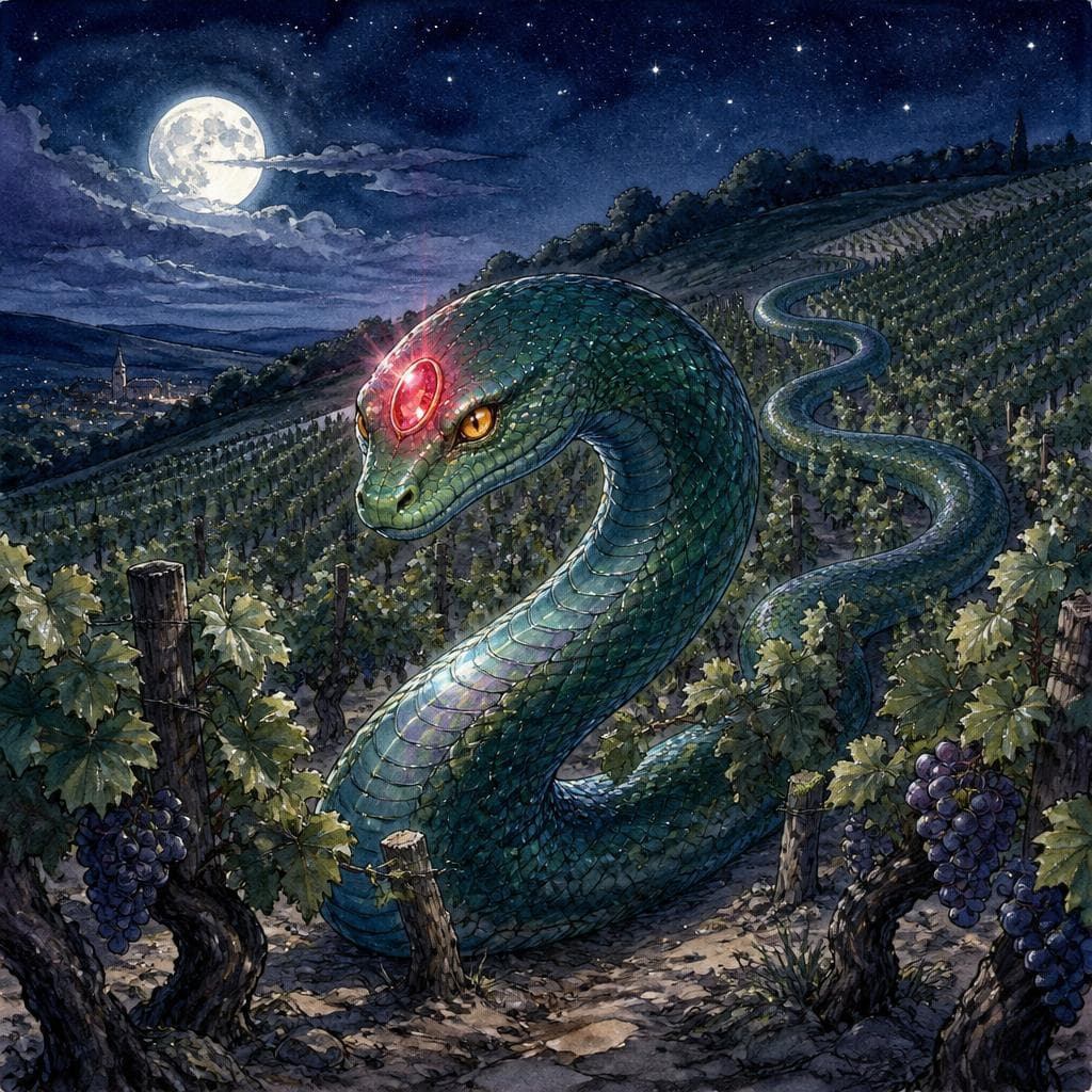 La Vouivre qui Gardait le Vignoble de Bourgogne — A2 Myths & Legends fransk berättelse