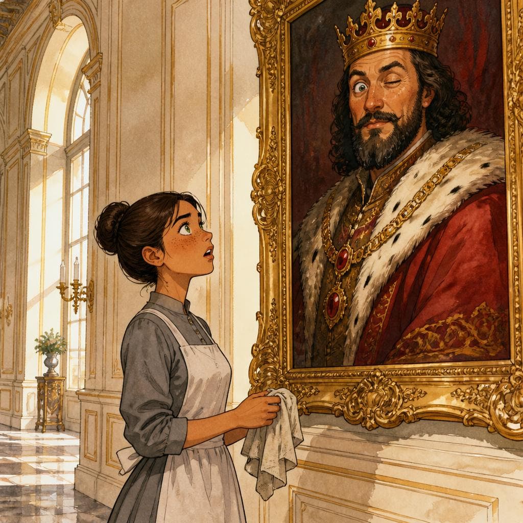 L'Œil Fermé dans le Portrait Officiel du Roi — A1 Mystery & Crime französische Geschichte