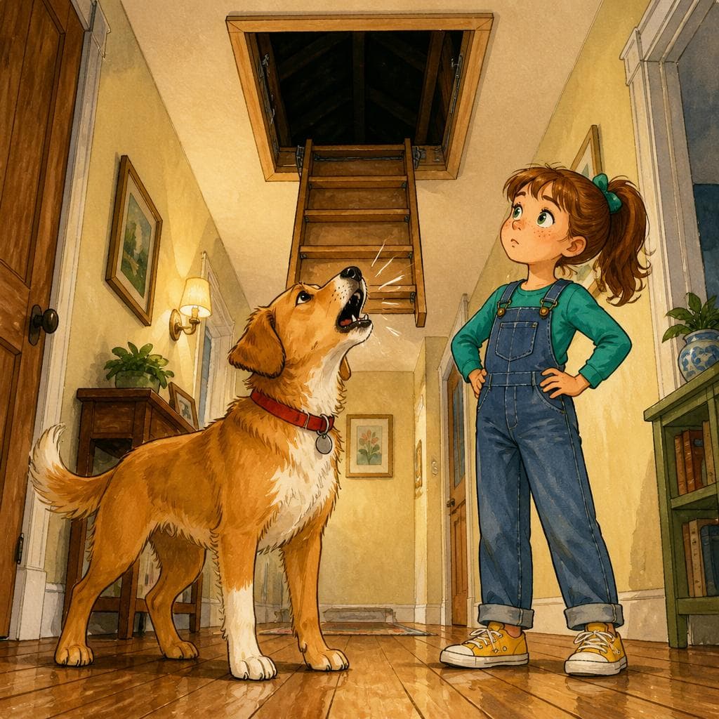 Le Chien qui Aboyait vers le Grenier Vide — قصة فرنسية A0 Mystery & Suspense