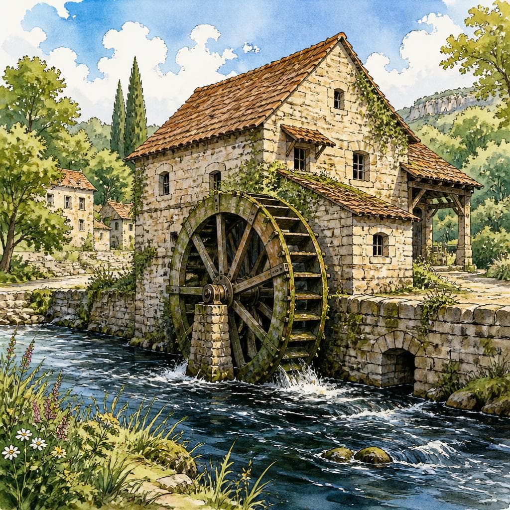 Le Meunier que la Rivière n'a Jamais Rendu — قصة فرنسية A1 Myths & Legends