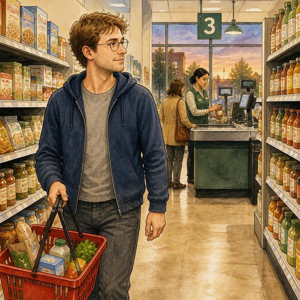 La Caissière qui Refusait les Centimes — B1 Daily Life French story