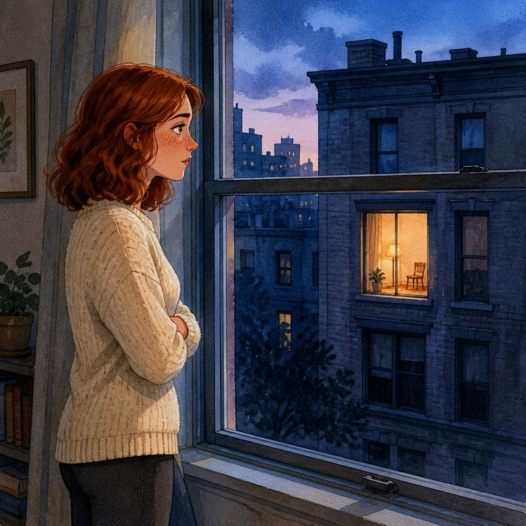 La Lumière Allumée dans l'Appartement Vide — قصة فرنسية A0 Mystery & Suspense