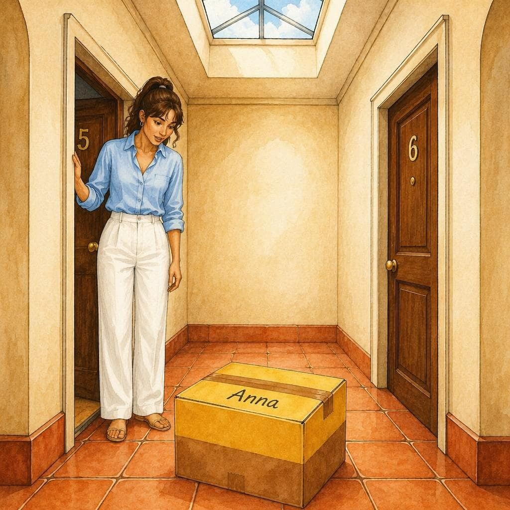 Il Pacco sul Portone Sbagliato — A0 Daily Life Italiaans verhaal