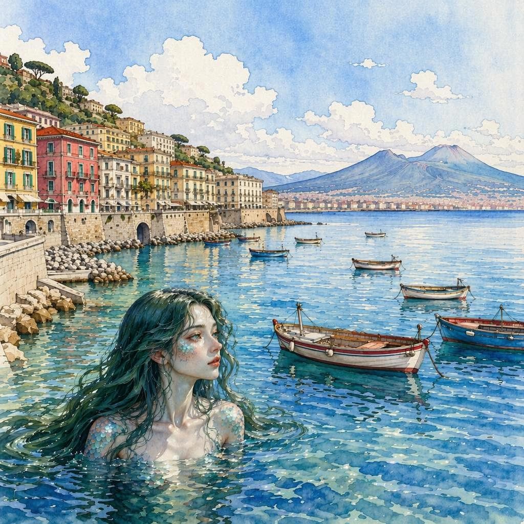 La Sirena che Guardava Mergellina — A2 Myths & Legends Italiaans verhaal