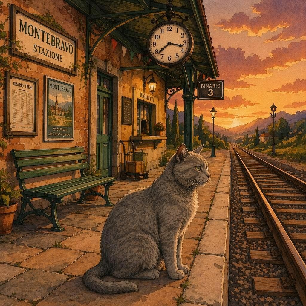 Il Gatto che Aspettava alla Stazione — A2 Mystery Italiaans verhaal