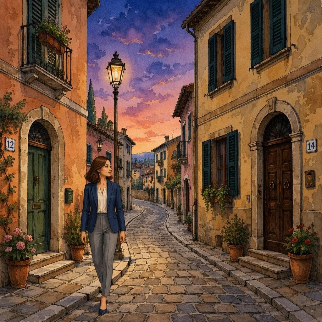 La Luce Accesa nella Casa Vuota — A1 Mystery Italiaans verhaal