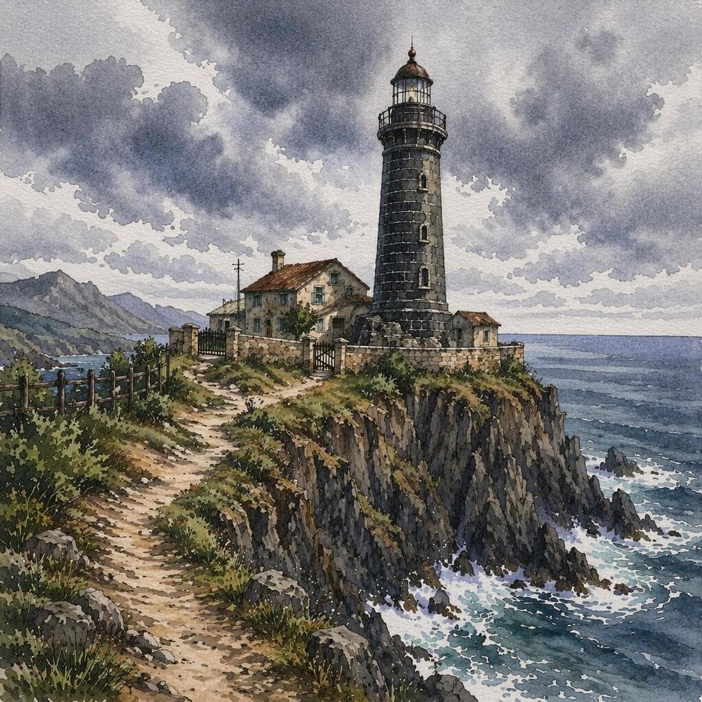 La Luce nel Faro Abbandonato — B1 Mystery Italiaans verhaal