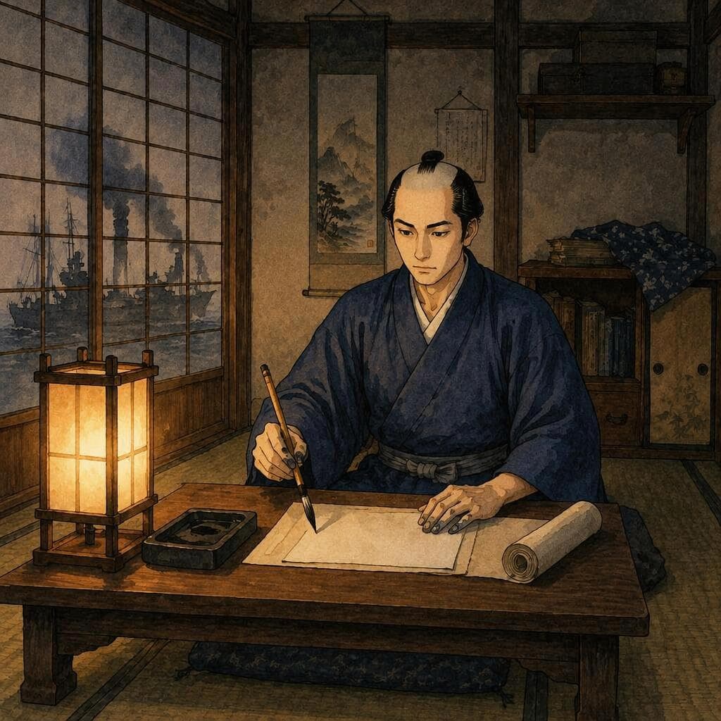 黒船来航の前夜に書かれた手紙 — B2 History história japonesa