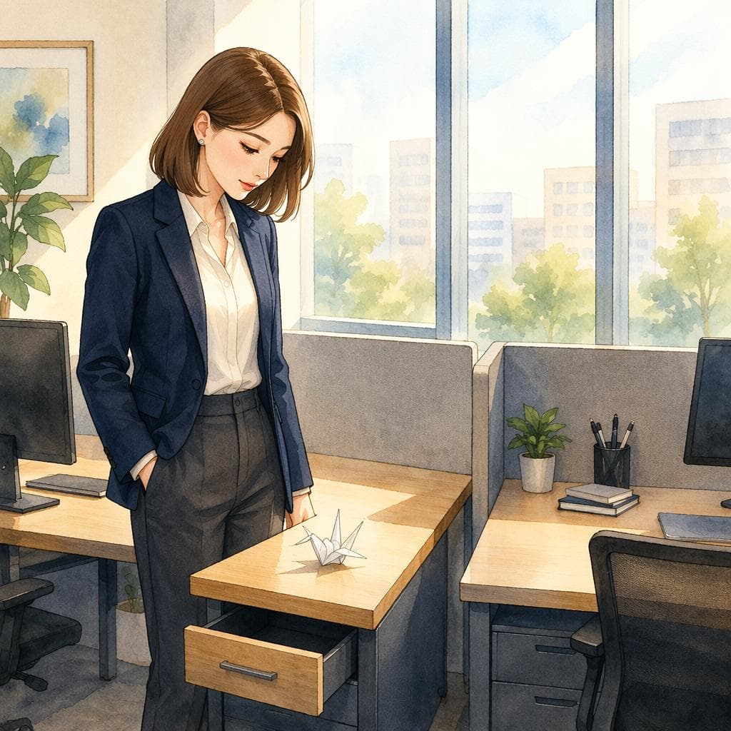 隣の席の人が毎日置いていく折り鶴 — A1 Relationships & Drama história japonesa