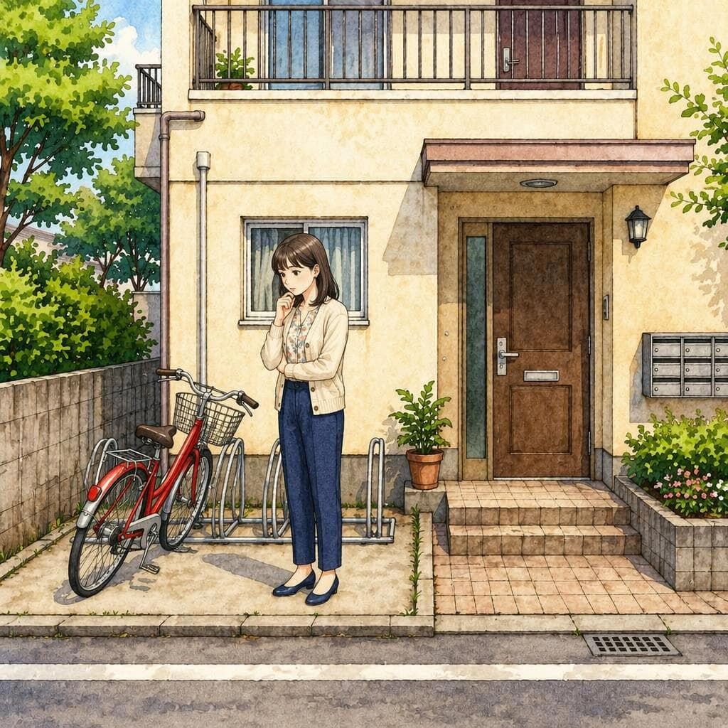 毎朝誰かが直す傾いた自転車 — A2 Daily Life história japonesa