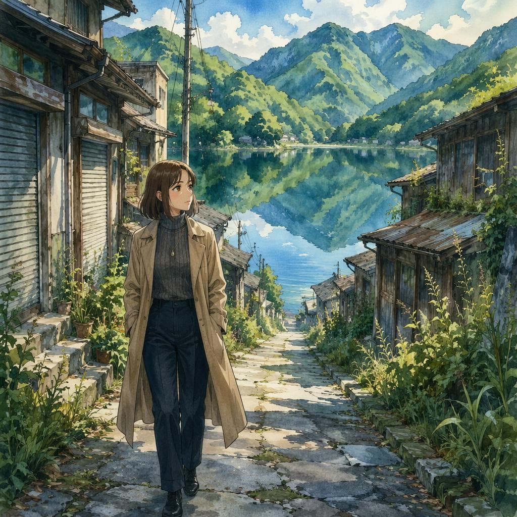 龍神が守る湖に沈んだ村の鐘 — B2 Myths & Legends história japonesa