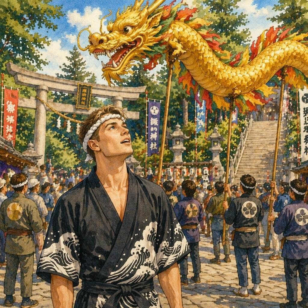 長崎くんちの龍踊りを受け継いだ外国人 — B1 Culture & Travel história japonesa