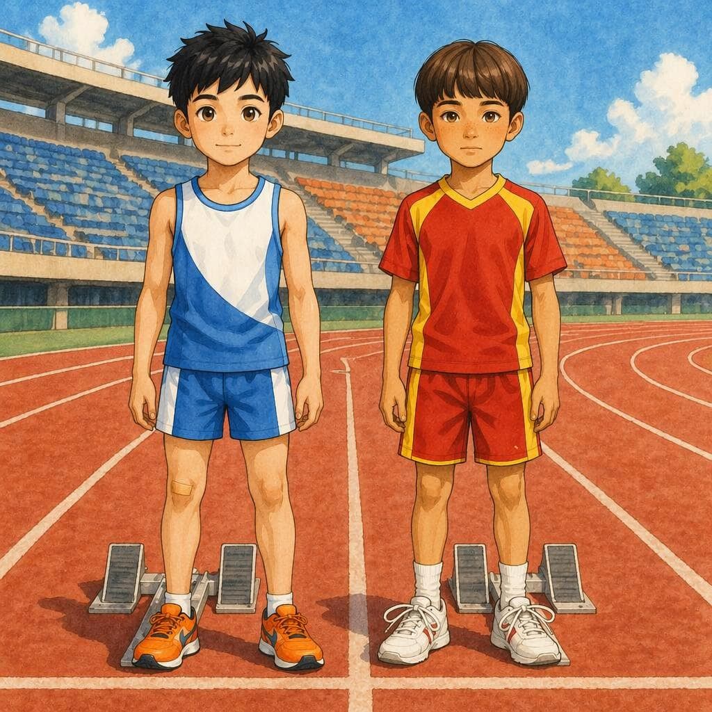決勝で相手の靴紐を結んだ少年 — A1 Sports história japonesa