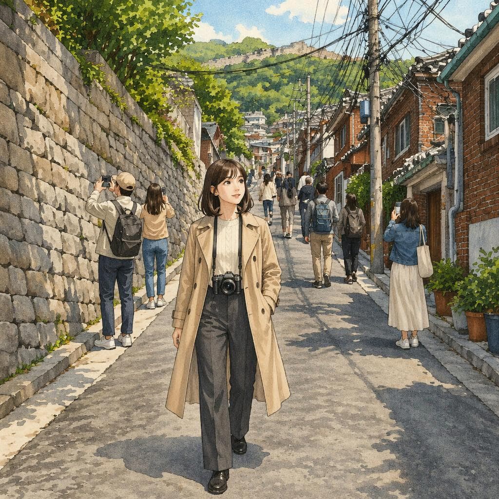 The Mural Painted Over on Ihwa-dong's Wall — Histoire coréenne B2 Music & Arts