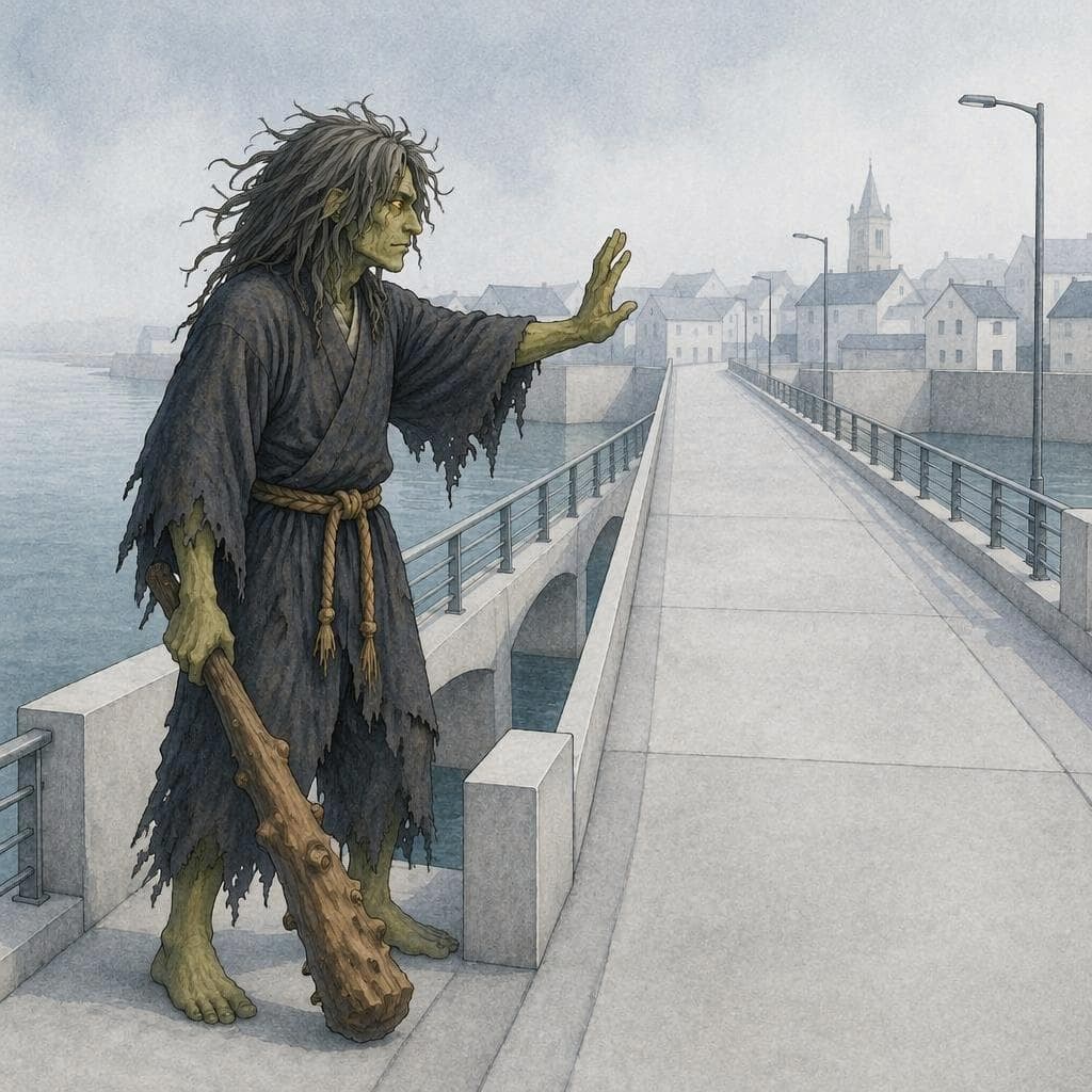 The Dokkaebi Who Could Not Cross the New Bridge – B1 Myths & Legends koreanische Geschichte